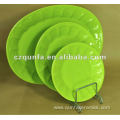 Oval green home hotel ceramic plate